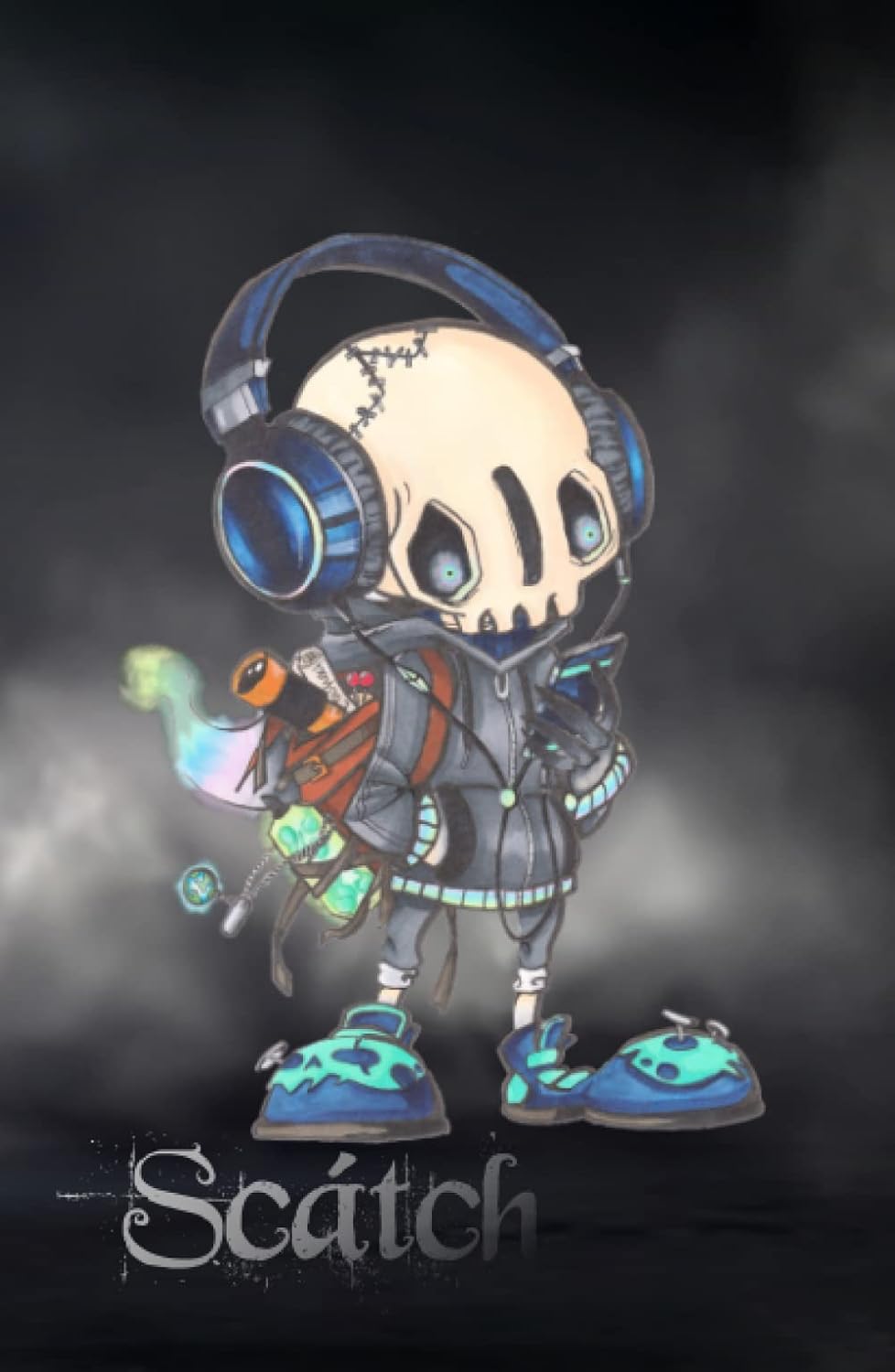 

LittleSkeletonScáth on your journey: Tagebuch Notizbuch Journal Notebook | 120 Seiten Premiumpapier mit Punkteraster | Hardcover im Format 13,97 x 21,59 cm (5,5" x 8,5") (German Edition) (Independently published)