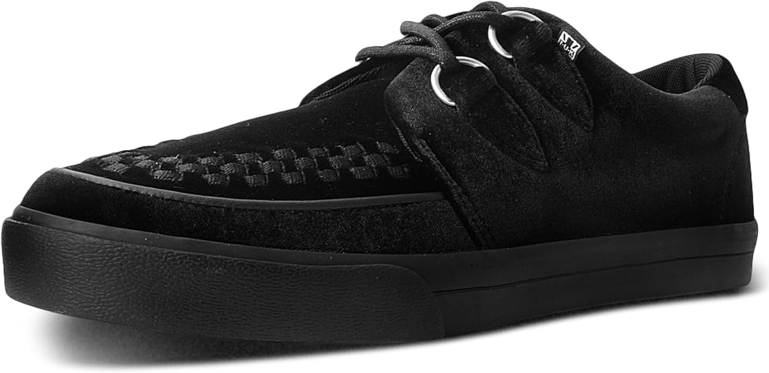 

Кроссовки TUK Suede Creeper для женщин и мужчин, с шнуровкой на D-образных петлях T.U.K, черный