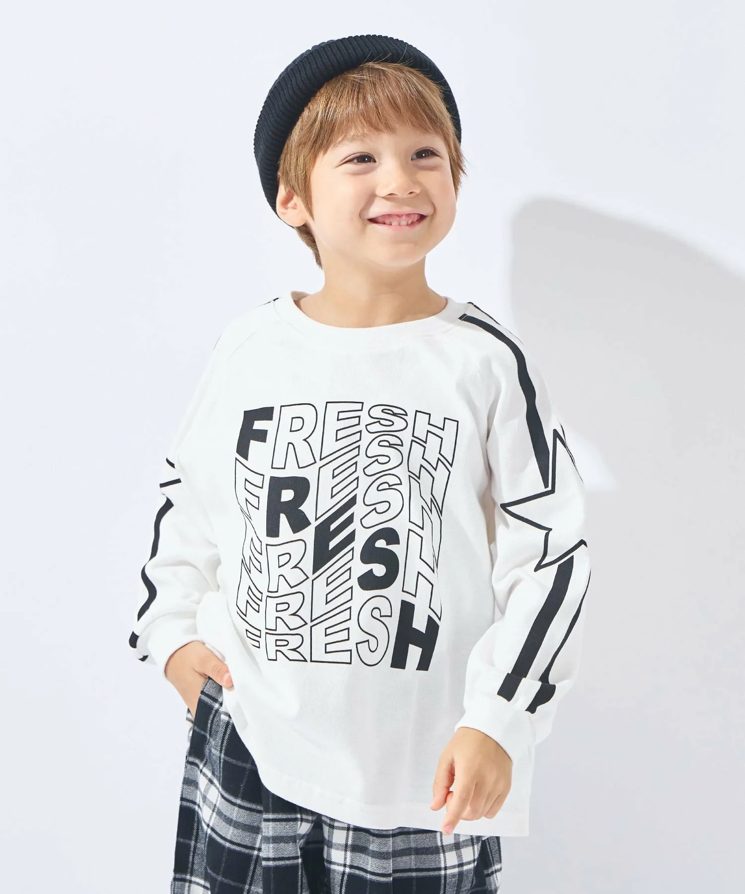 Футболка с принтом и рукавами реглан Ever Closet, white