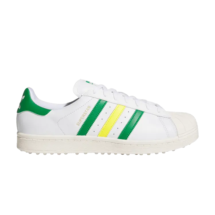 

Кроссовки adidas Superstar Spikeless Golf White Green Yellow, белый