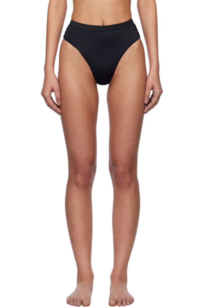 

Черный нейлоновый трикотажный бикини-бот Versace Underwear