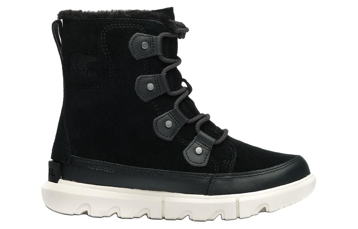 Ботинки женские Sorel Explorer Snow на шнуровке, черный — фото 2
