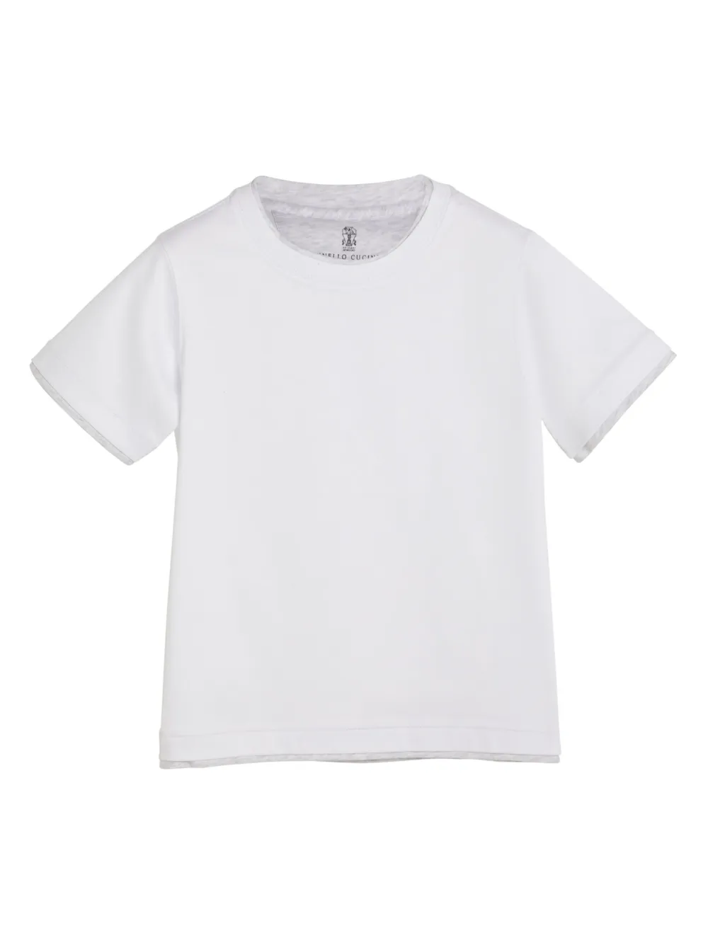 

Футболка с круглым вырезом Brunello Cucinelli Kids, белый