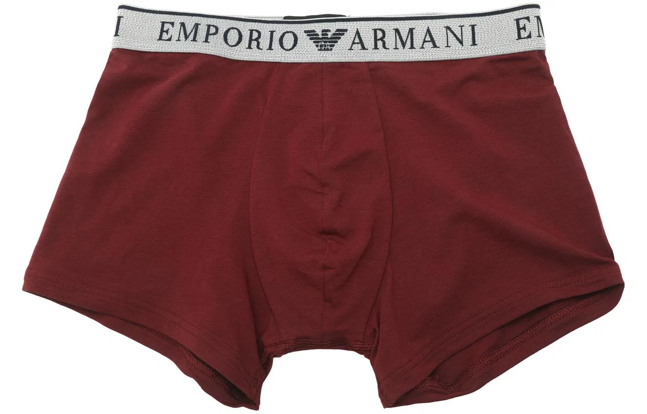 Боксеры Emporio Armani 2 шт темно-синий и темно-красный — фото 3