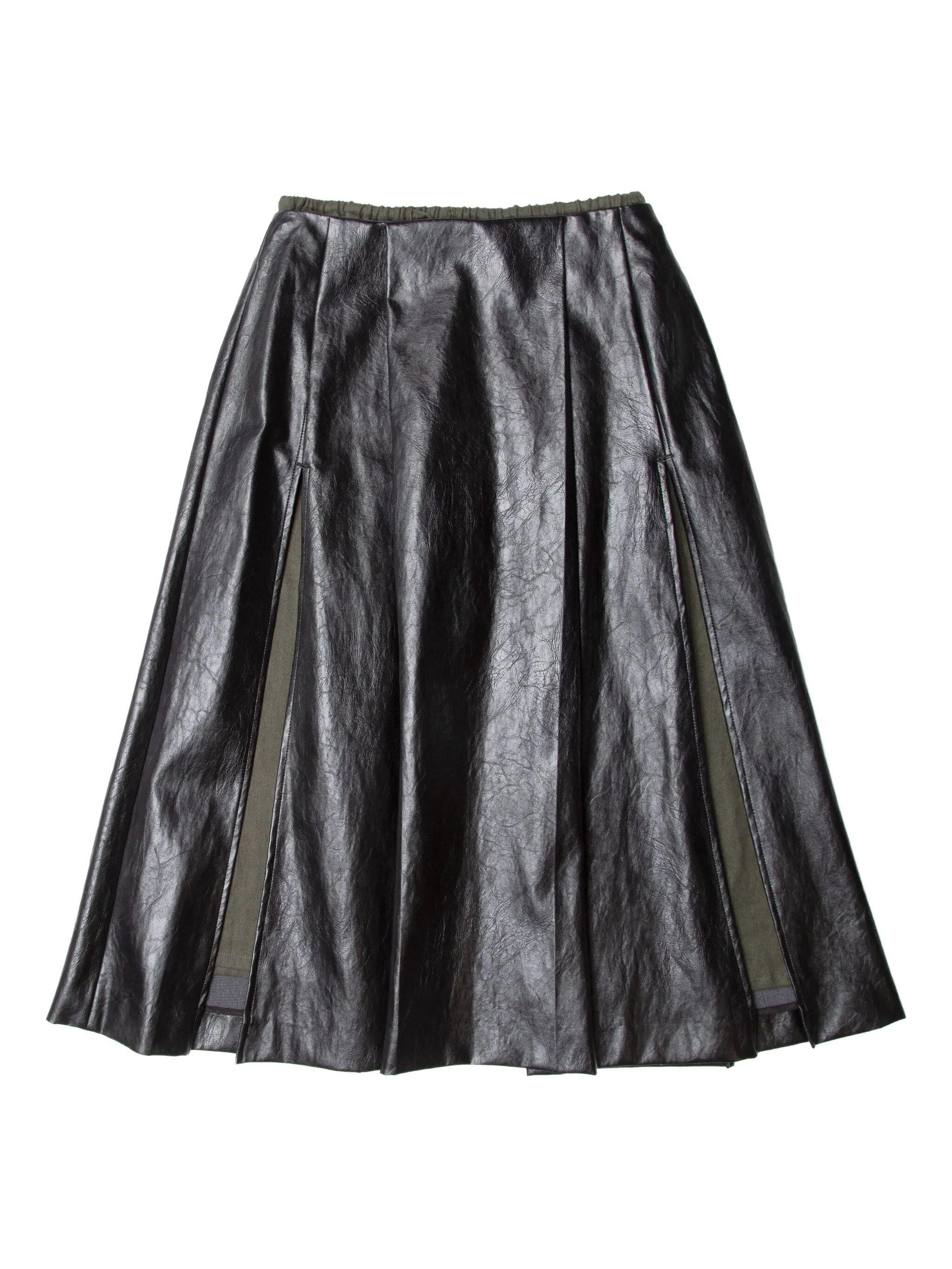 

Плиссированная юбка миди Muller Of Yoshiokubo, черный