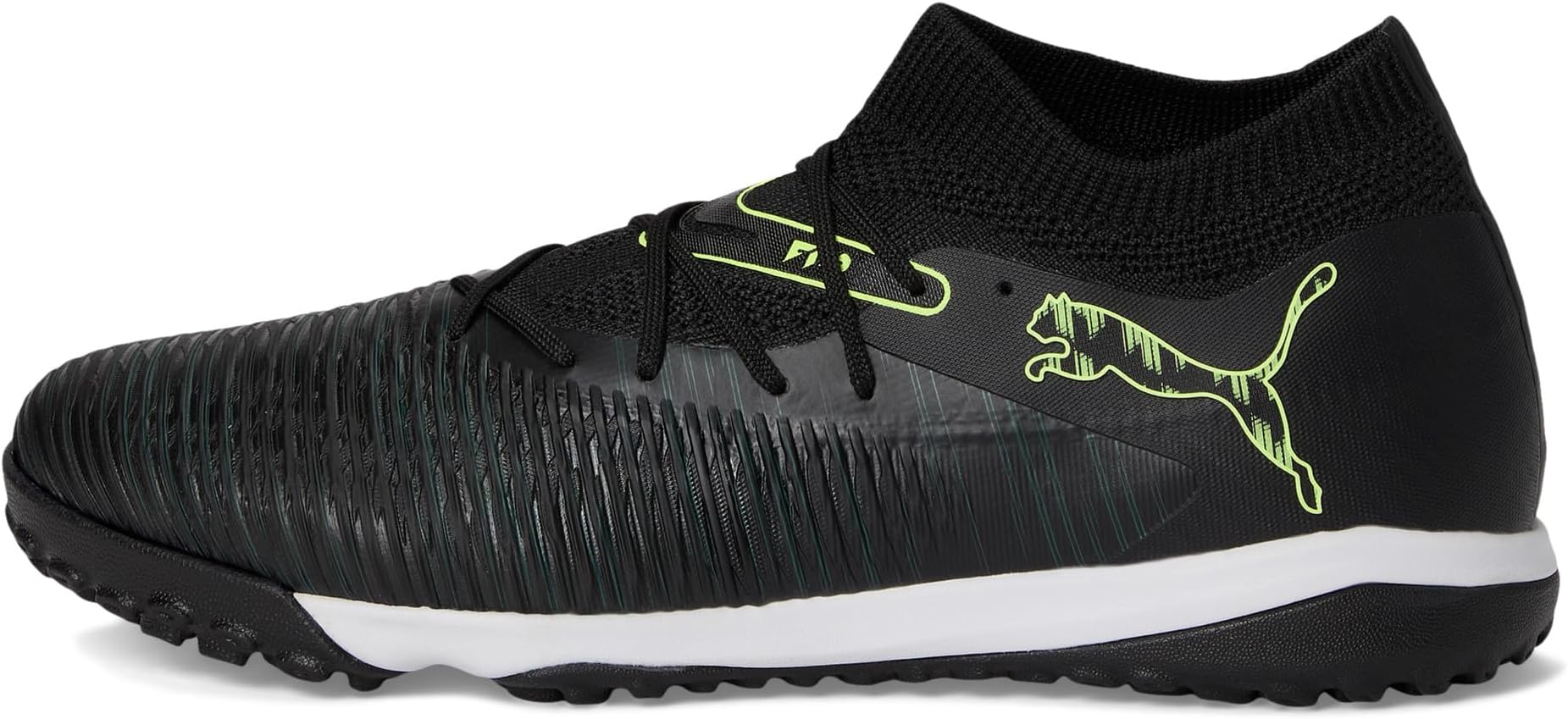 Кроссовки PUMA Future 8 Match Turf Trainer Soccer Cleats, цвет Black/Fizzy Light/Green Terrain — фото 4