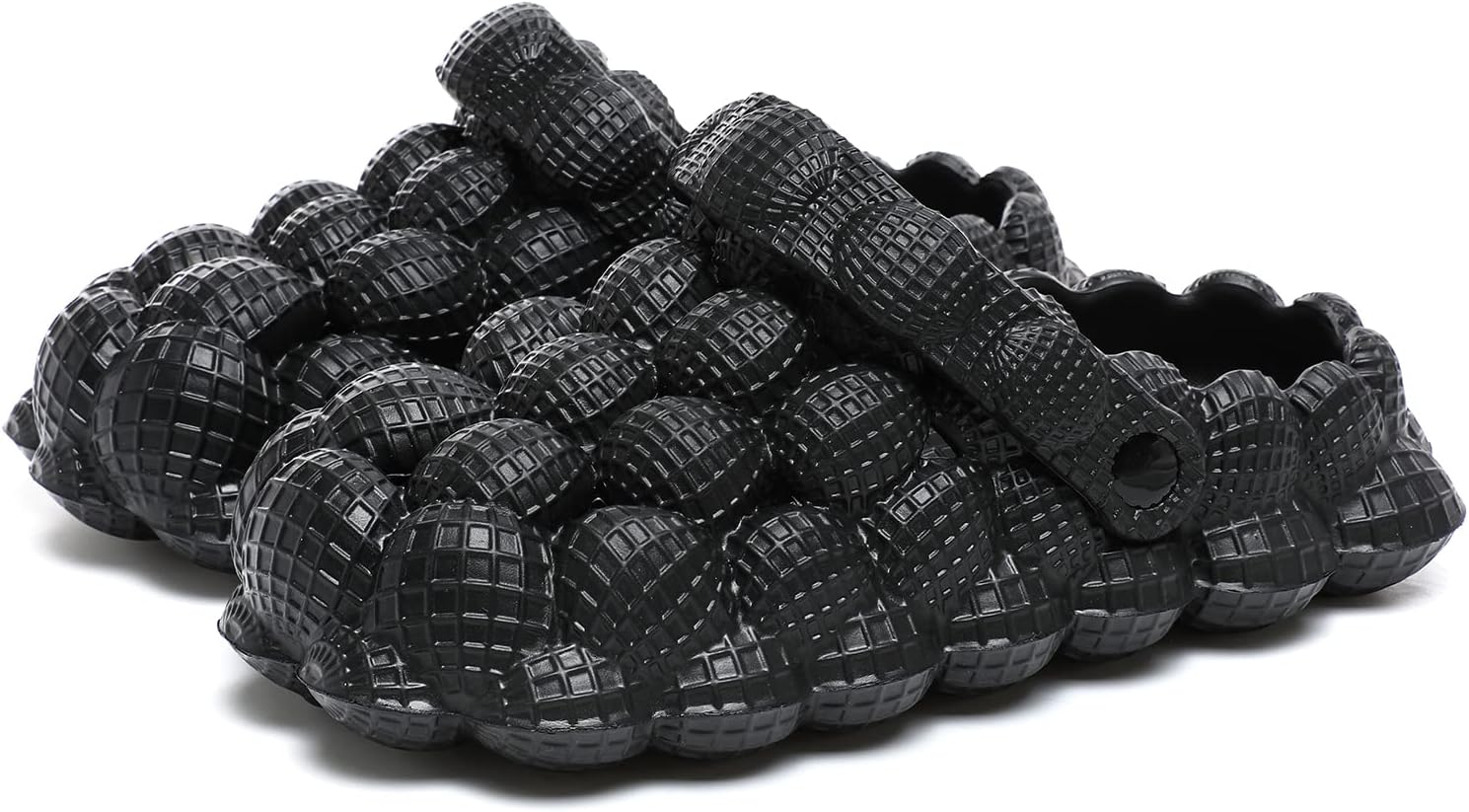 

Массажные шлепанцы с пузырьками, пузырчатые слайды для женщин/мужчин, забавные пузырчатые туфли, унисекс дышащие пляжные сандалии Jswei, черный