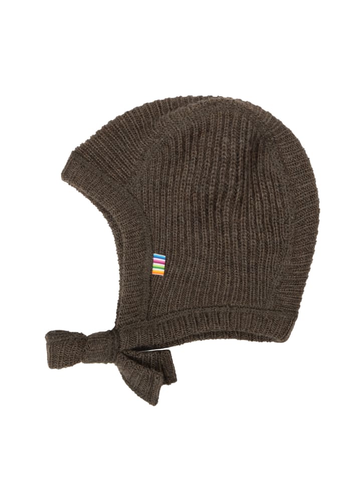 

Joha Первая шапка из мериносовой шерсти коричневого цвета