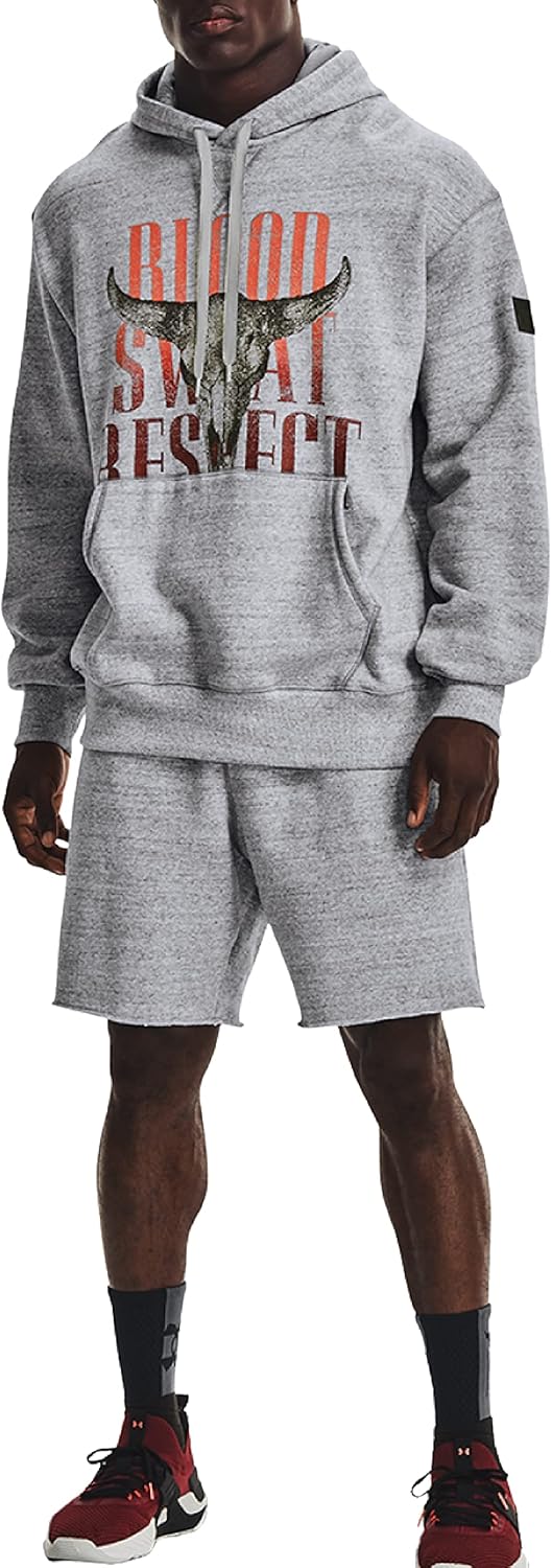 

Толстовка Under Armour UA Men's Project Rock Originators Hoodie Pullover 1367036, Steel Light Heather/Black - 035