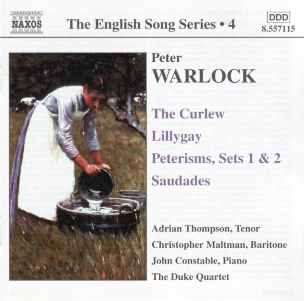 

Диск CD Warlock: The Curlew / Lillygay / Peterisms, Sets 1 & 2 - Peter Warlock, Adrian Thompson, Christopher Maltman, John Constable, Duke String Quartet