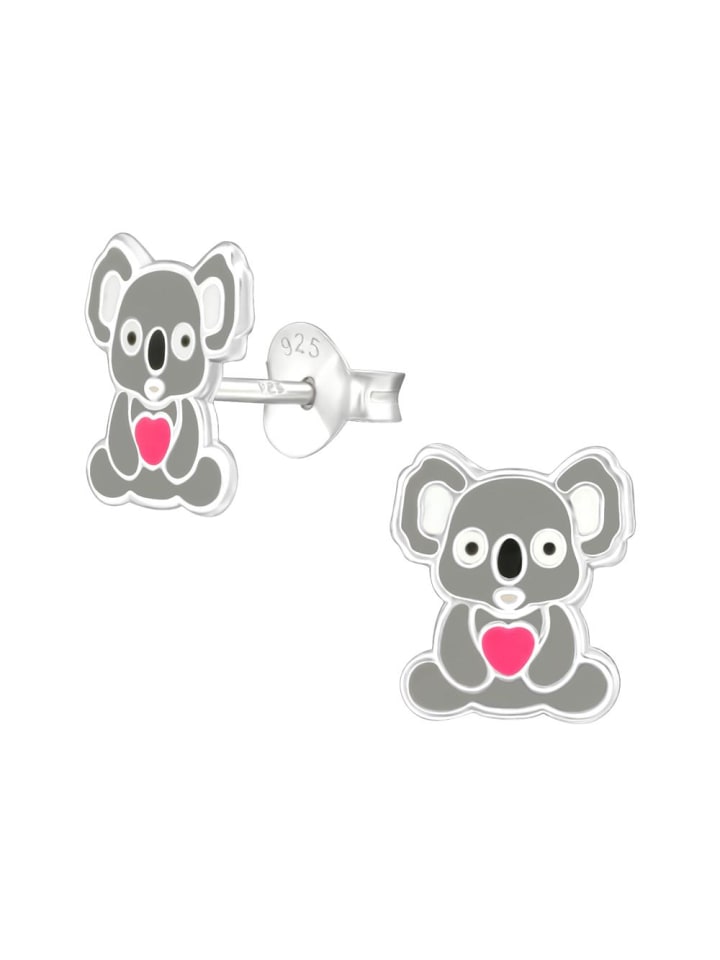 

Bungsa Детские серьги-гвоздики серого цвета