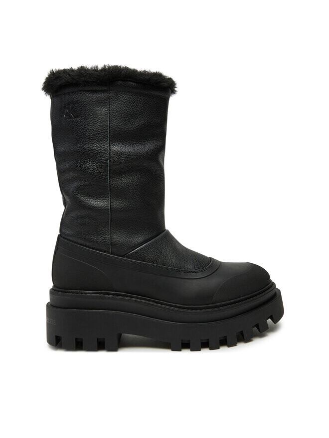 Зимние ботинки Calvin Klein Jeans Botas de nieve Flatform Chelsea Boot Padded YW0YW01558, черный