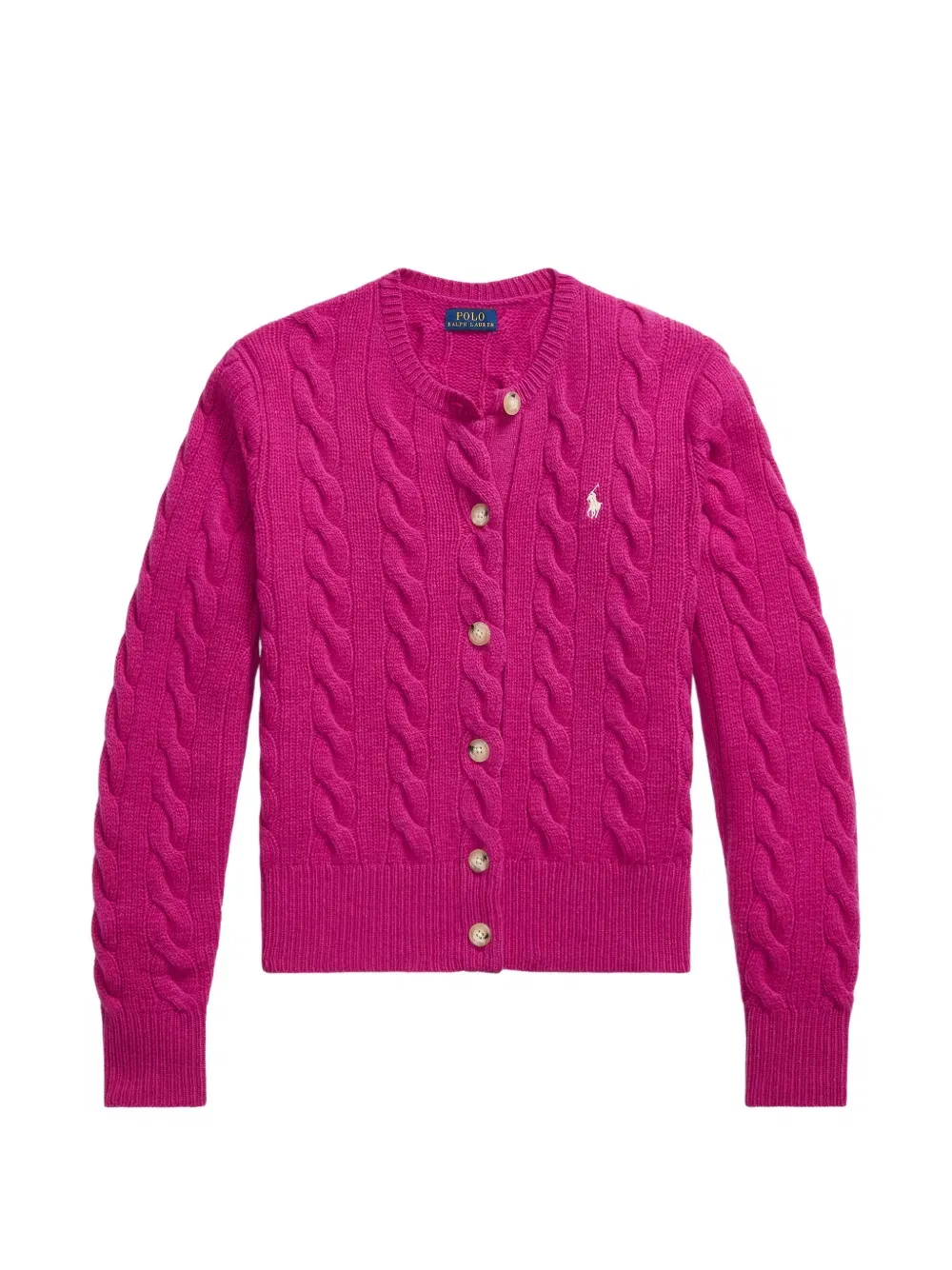 Кардиган крупной вязки Polo Ralph Lauren, розовый