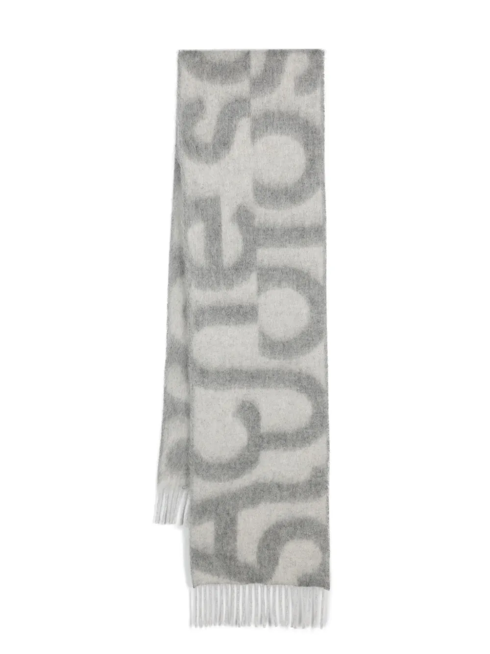 

Фактурный шарф Acne Studios, серый