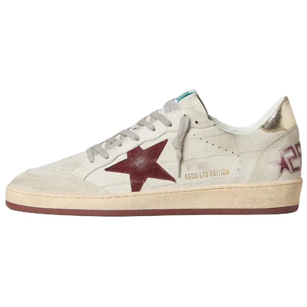 Кроссовки кожаные Golden Goose Ball Star Low белые