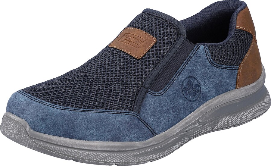 

Слипоны Rieker, цвет Navy/Dusty blue