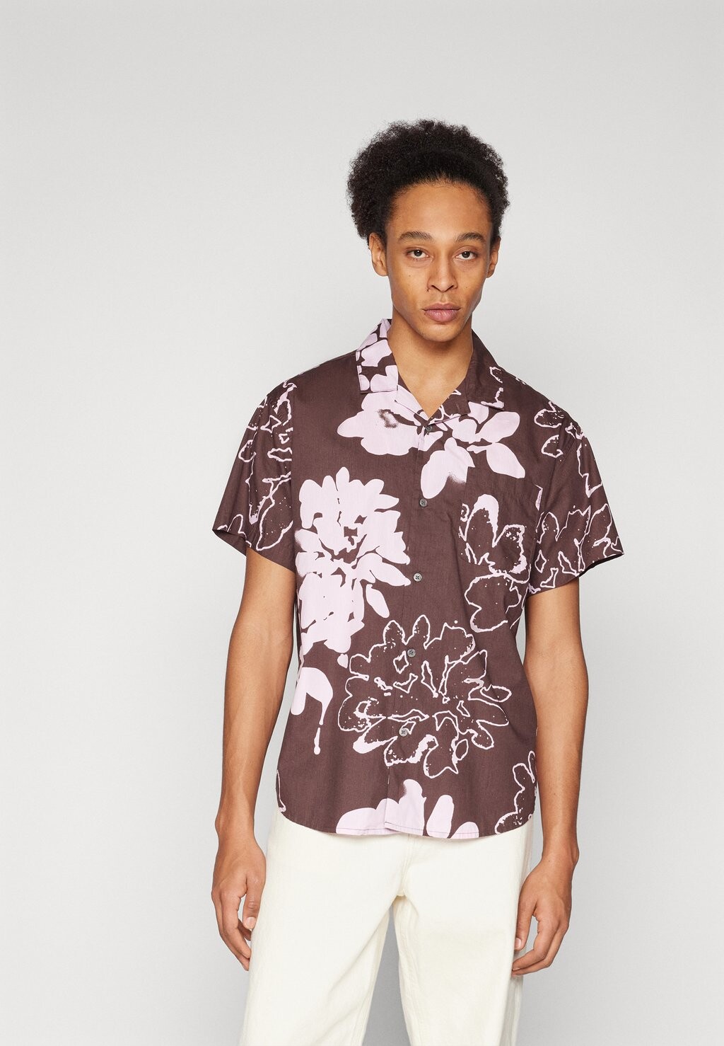 

Рубашка LA RUE UNISEX Obey Clothing, цвет java brown/multi