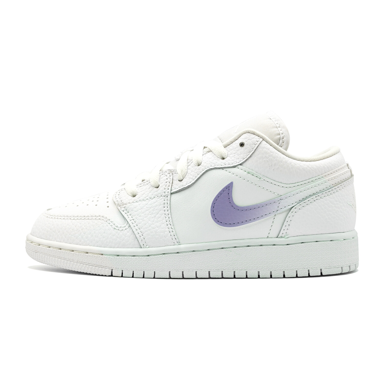 

Кроссовки Air Jordan 1 Vintage Basketball Shoes Women's Low-top White/purple, фиолетовый