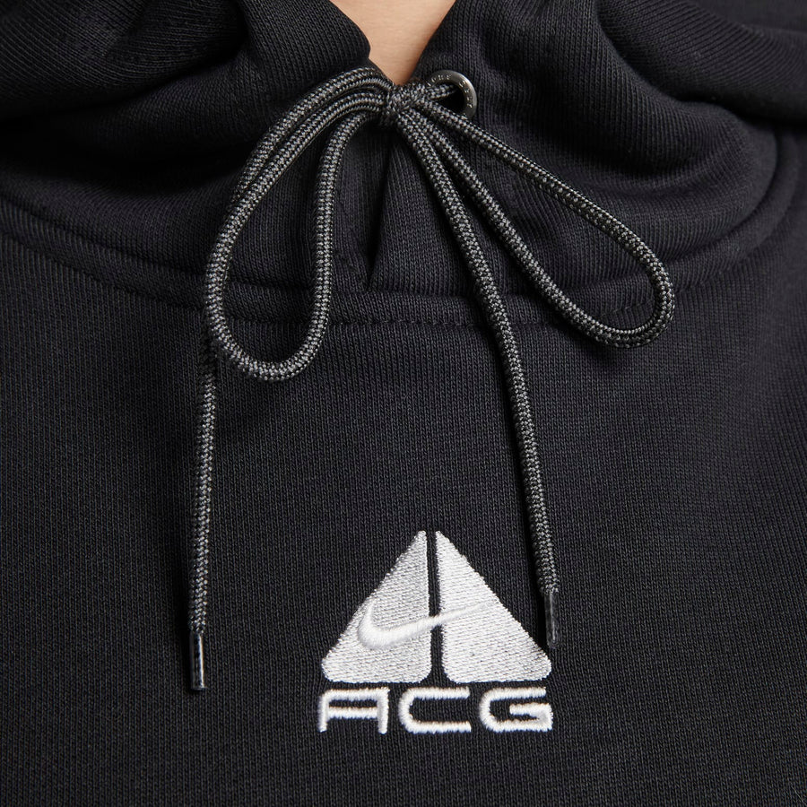 Худи Nike ACG Therma-FIT Tuff Knit Fleece Hoodie 'Black', черный — фото 3