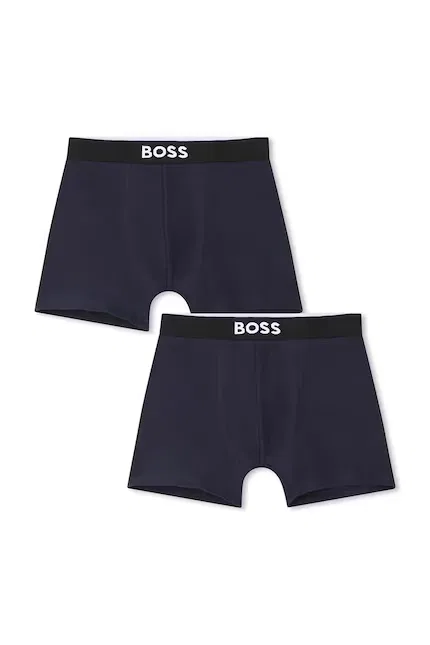 Боксеры детские 2 шт BOSS, синий