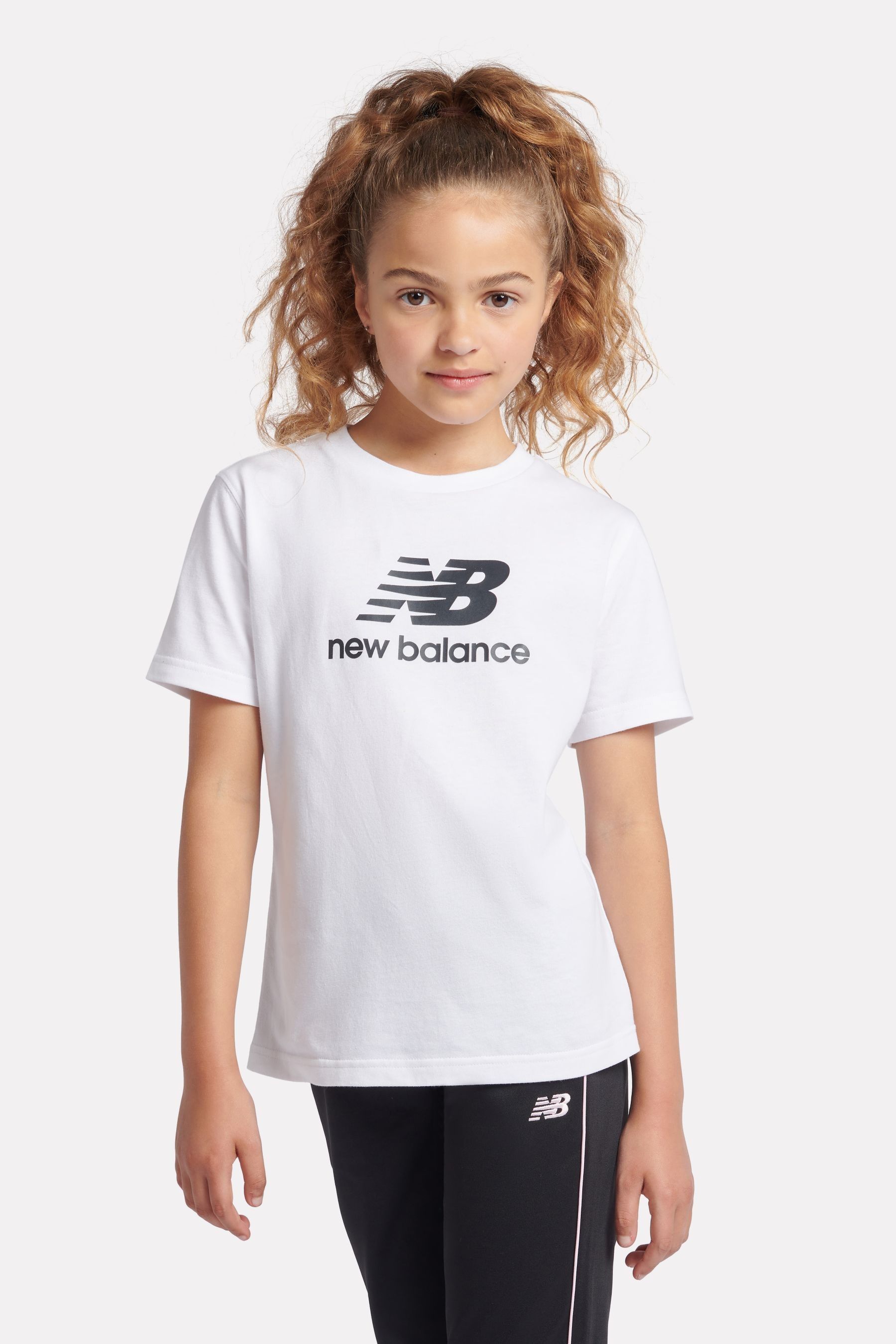 

Футболка для девочек с логотипом New Balance, белый