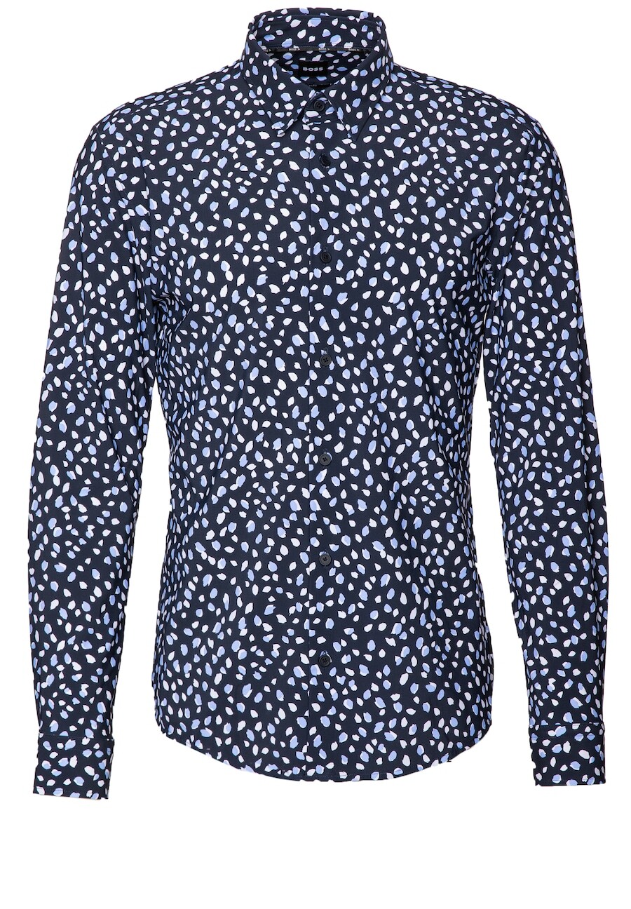 

Рубашка на пуговицах классического кроя BOSS P-Roan, темно-синий/светло-синий