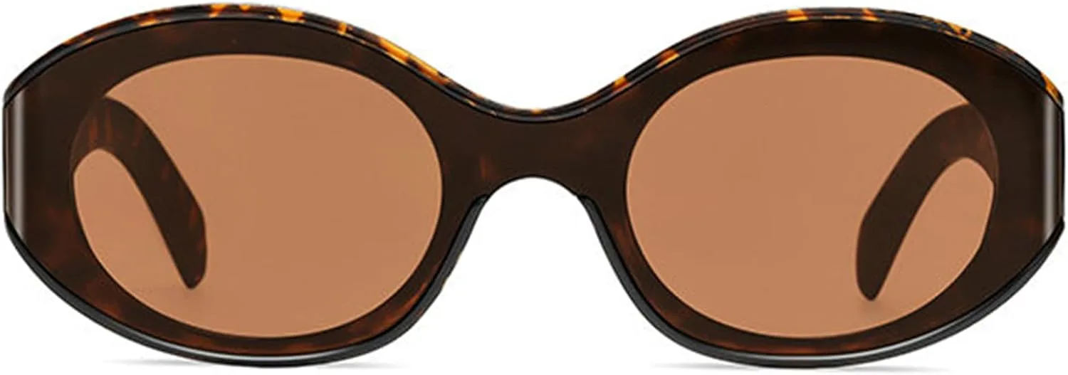 

Хелена Популярные модные маленькие овальные солнцезащитные очки для женщин, винтажные, с леопардовым принтом, желейные, модные, для мужчин, UV400 S67 helena, Tea