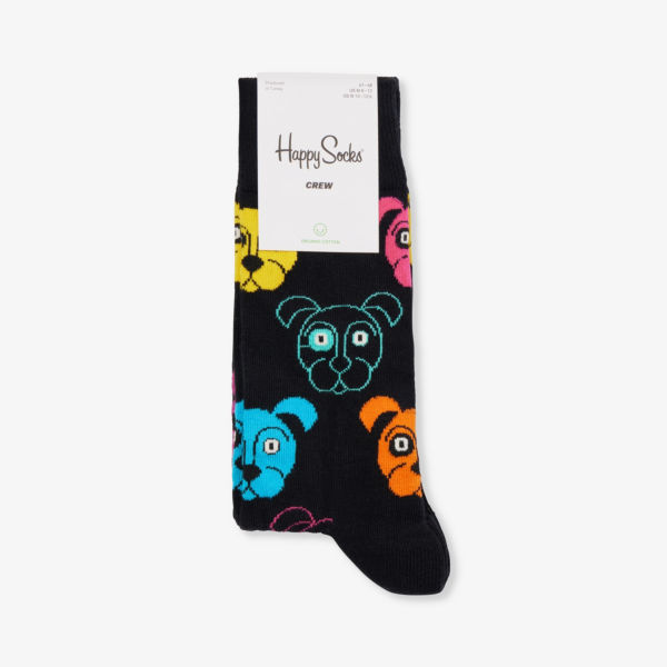 

Носки из хлопковой смеси Dog Happy Socks, черный