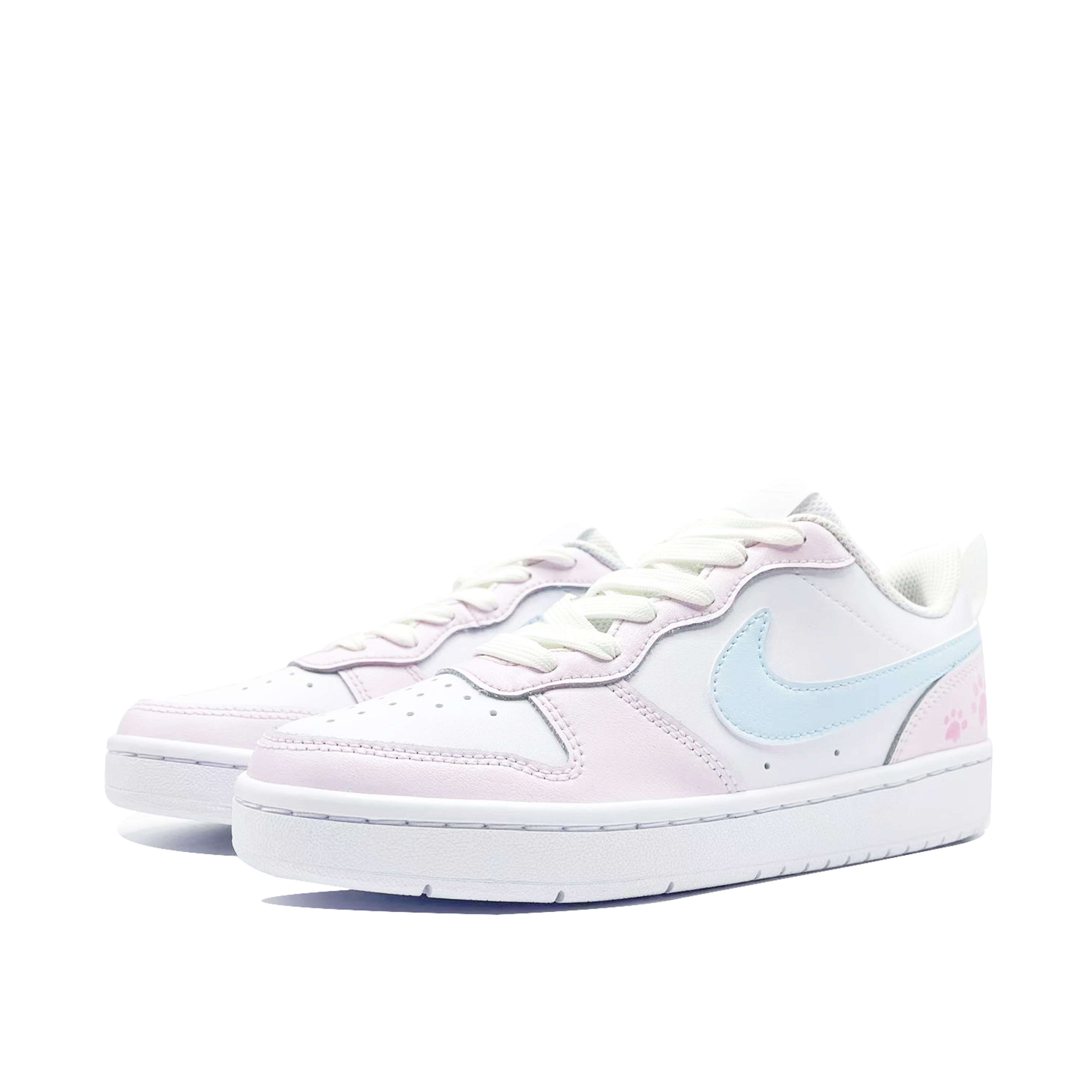 Детские скейтерские кроссовки Court Borough для младших школьников Nike, розовый/синий — фото 3