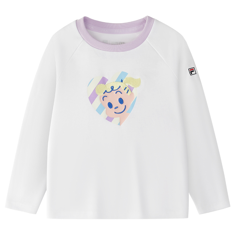 

Футболка с длинным рукавом YUANTIANZHI,LIANMINGKUAN Cloud для детей 3-7 лет FILA KIDS, белый