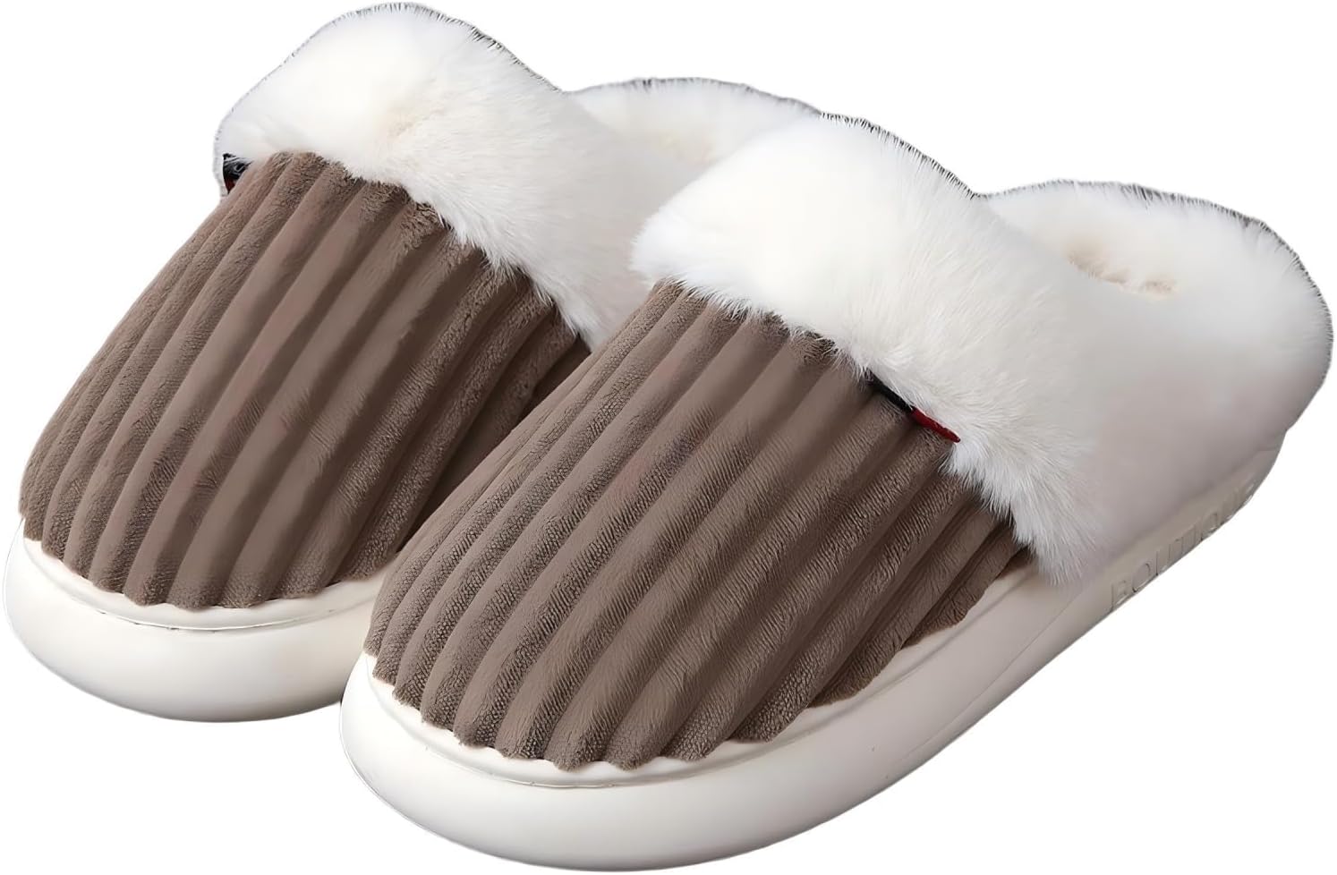 

Мягкие зимние домашние тапочки Cloud Slipper, пушистые домашние тапочки на толстой подошве, унисекс Pgfek, Coffee-a