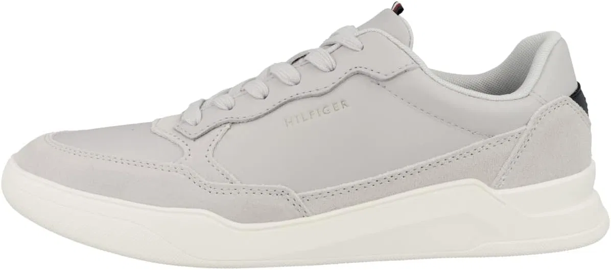 Мужские кожаные кроссовки Tommy Hilfiger Elevated Cupsole с высокой подошвой, Light Cast