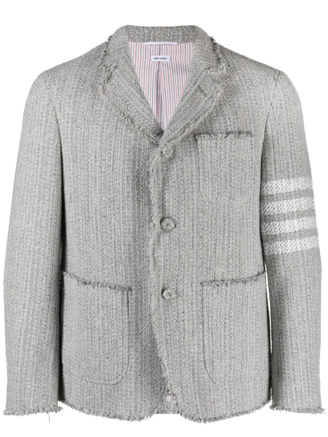 

Thom Browne пиджак с полосками 4-Bar, серый