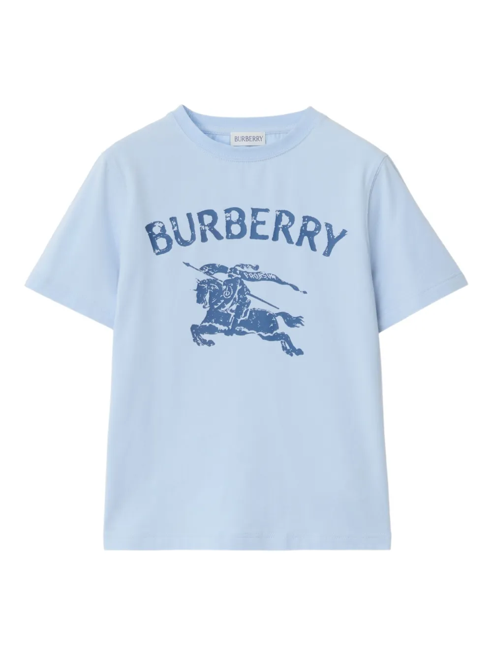 

Хлопковая футболка с монограммой EKD Burberry Kids, синий