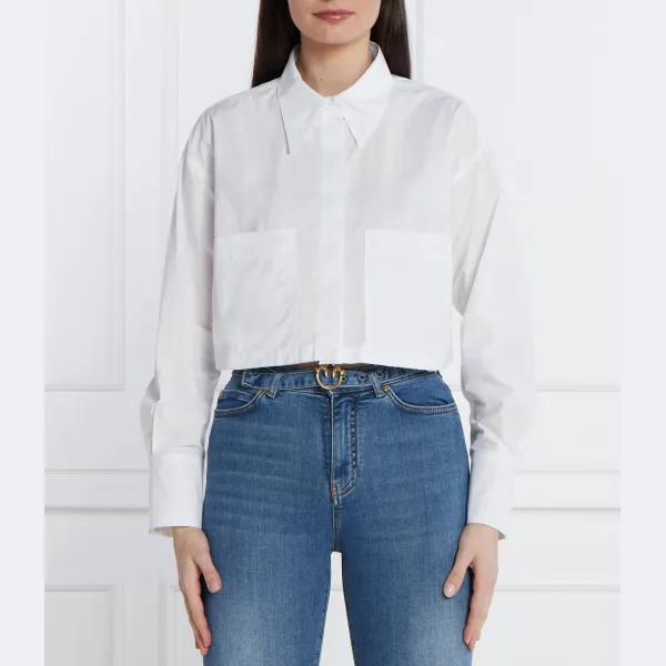 

Укороченная рубашка Pinko, белый