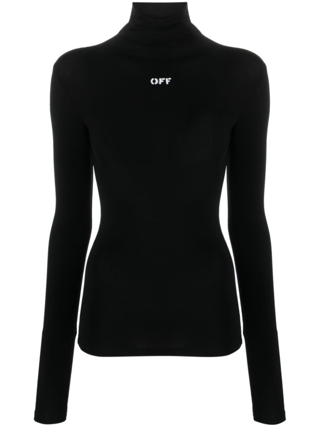 

Off-White топ Off-Stamp с высоким воротником, черный