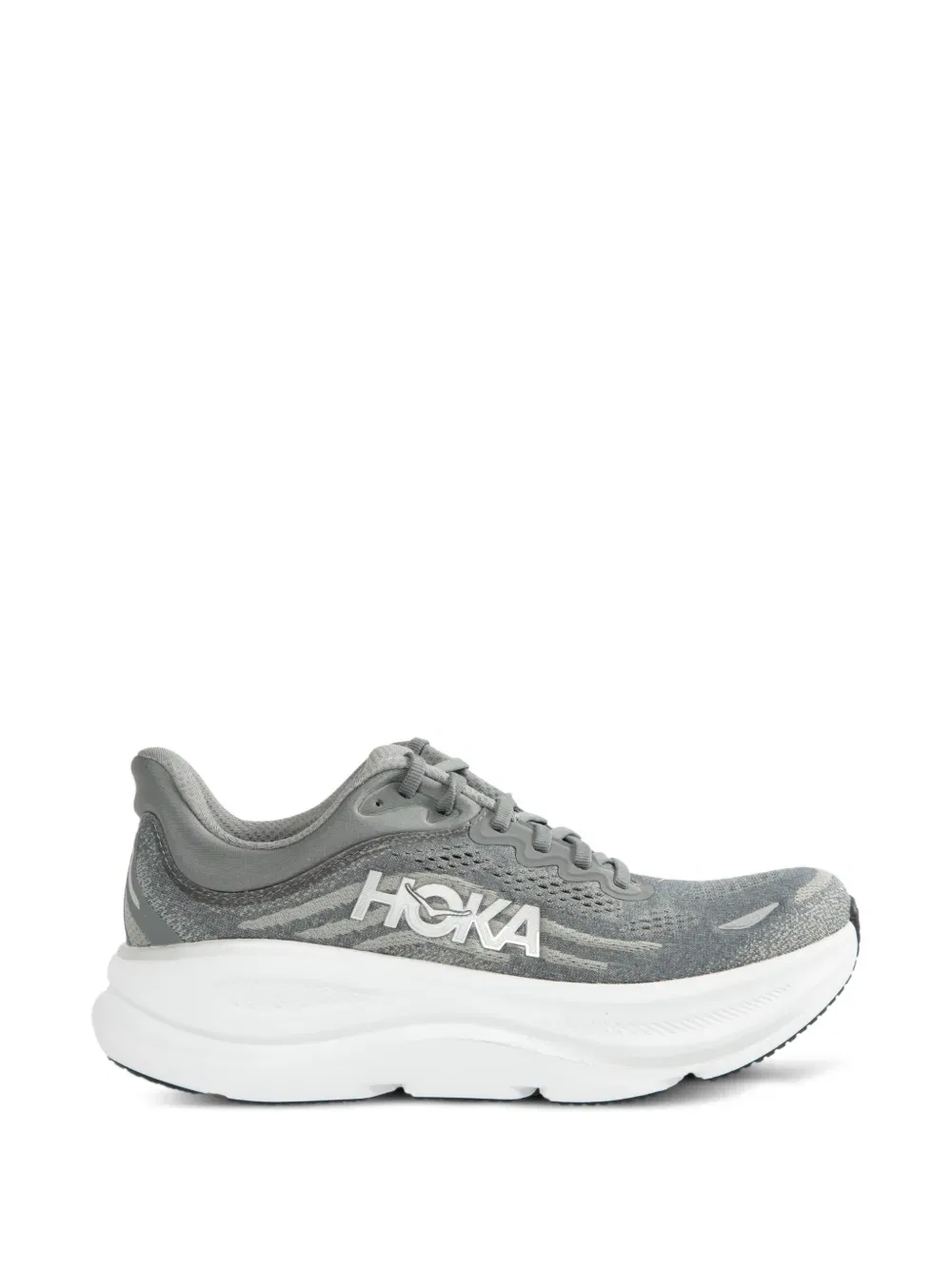 Кроссовки Bondi 9 для занятий спортом Hoka, серый