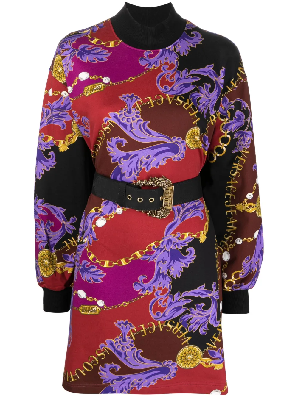 

Платье мини Chain Couture Versace Jeans Couture, черный