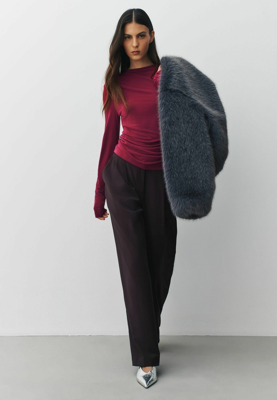 

Топ Next Long sleeved top, Burgundy Red/Red