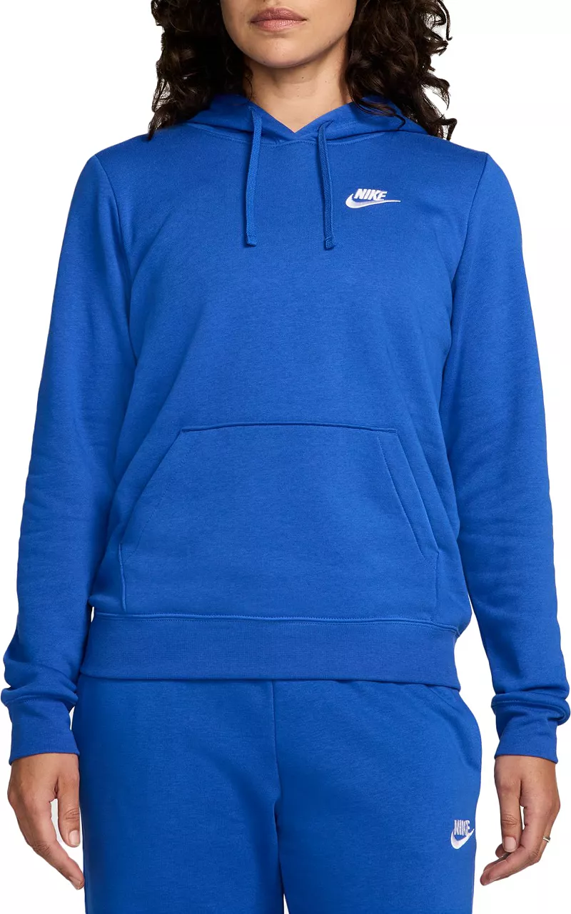 

Женский флисовый пуловер с капюшоном Nike Sportswear Club, цвет Game Royal