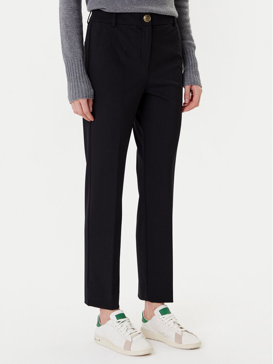 

Брюки из ткани regular fit Aletta 2523786014 Marella, чёрный