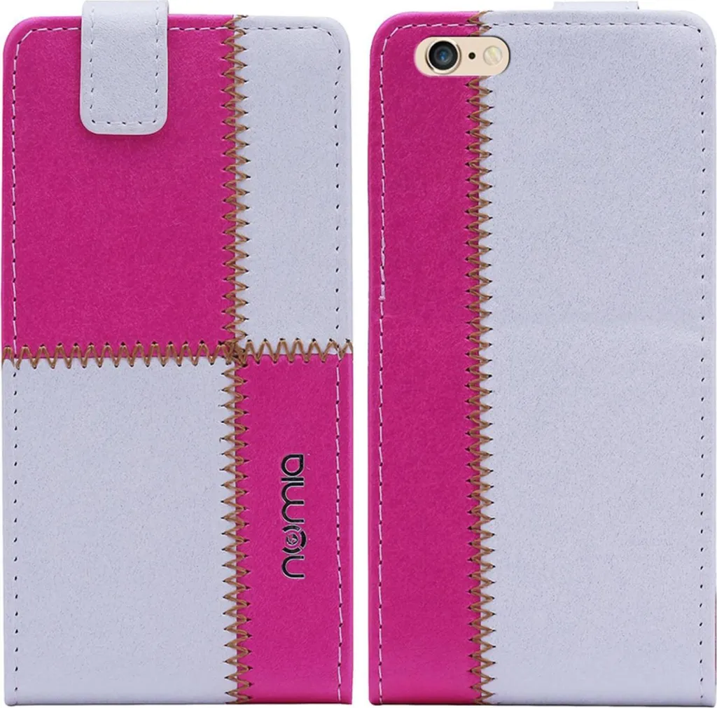 

Чехол для Apple Iphone 6/6s Numia Flipstyle бело-розовый