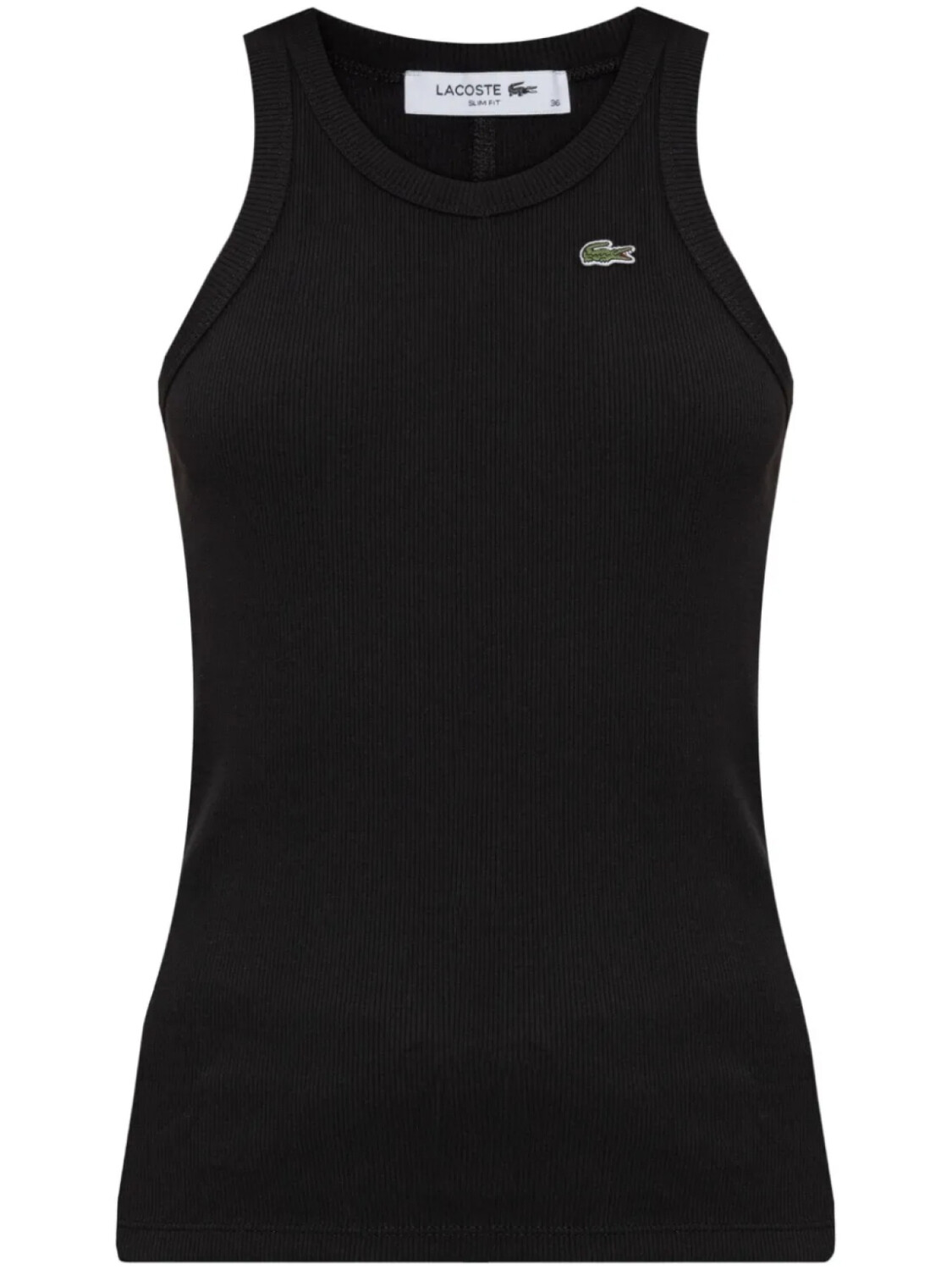 

Майка из хлопка Lacoste, черный