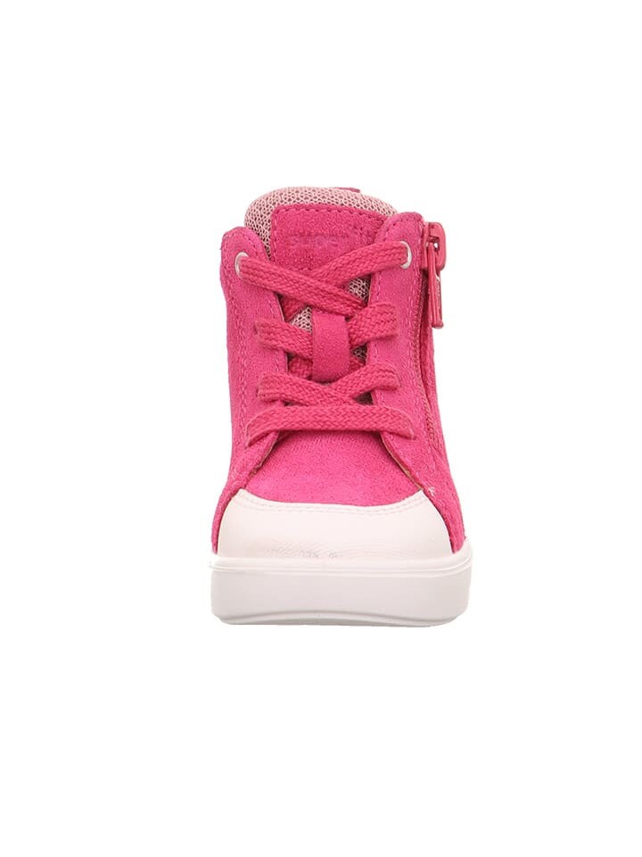 Высокие кроссовки superfit Leder-Sneakers, розовый — фото 2