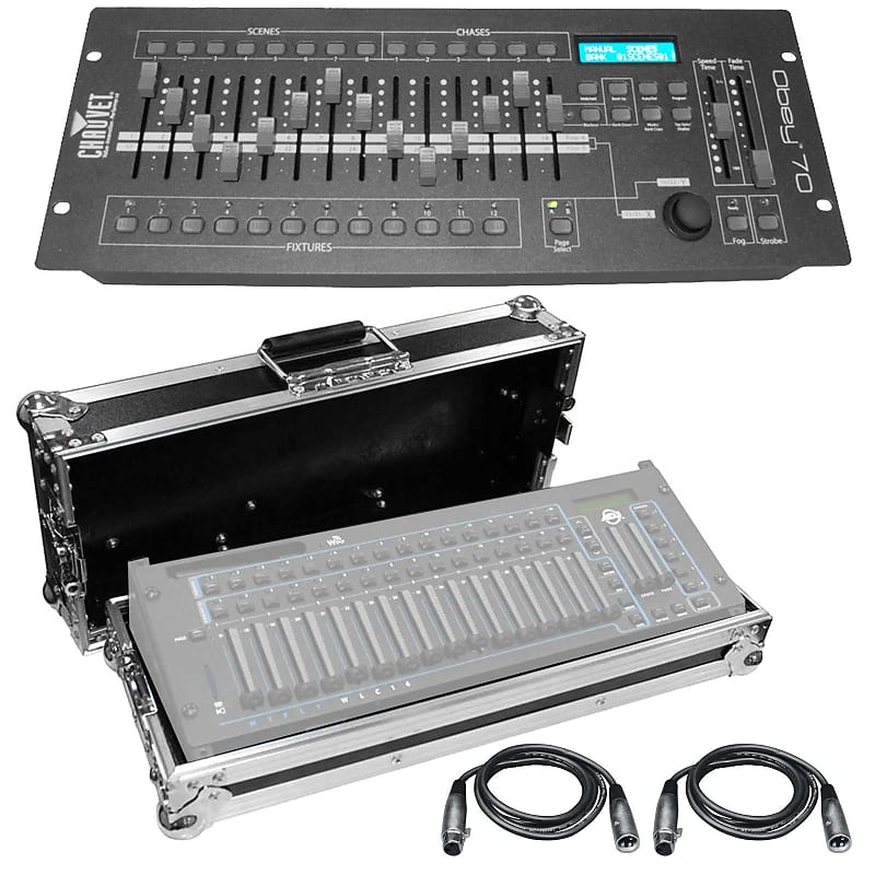 

Контроллер освещения Chauvet Chauvet DJ Obey 70 16-Channel Universal DMX Lighting Controller + Case + Cables