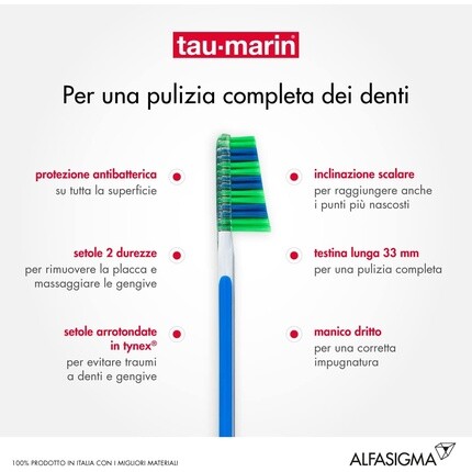 Tau Marin Зубная щетка Tau-Marin Scalare 33 Medium с антибактериальной щетиной — фото 2