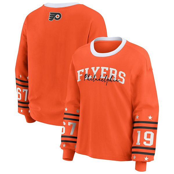 

Женская оранжевая футболка с длинным рукавом philadelphia flyers Wear By Erin Andrews, Оранжевый, Женская оранжевая футболка с длинным рукавом philadelphia flyers Wear By Erin Andrews