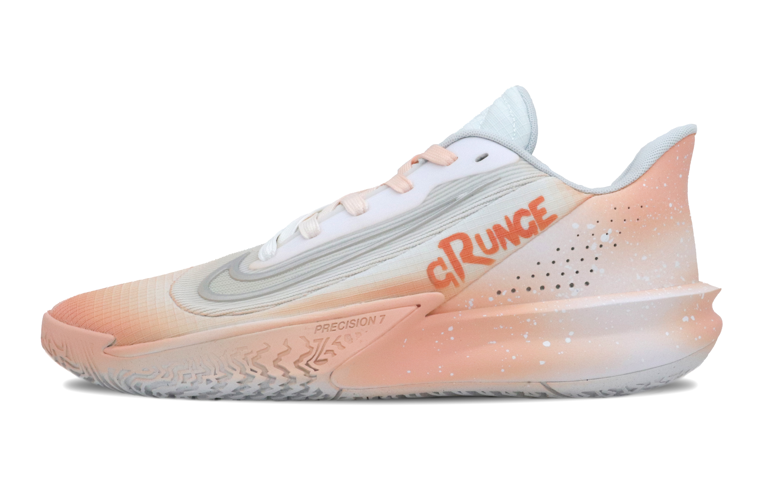 

Nike Баскетбольные кроссовки Precision 7 Low Top мужские, цвет вишневый, розовый, белый