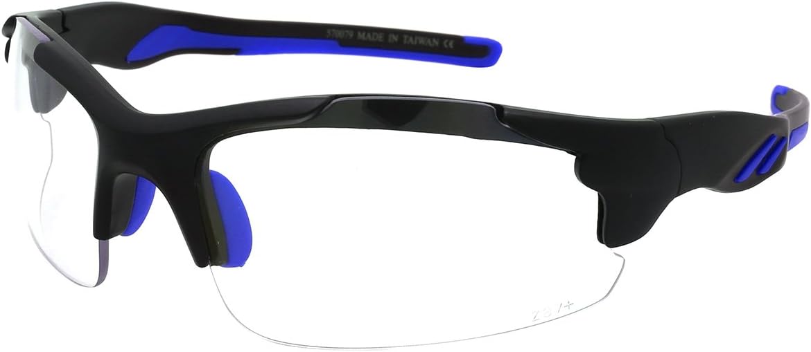 

Спортивные солнцезащитные очки EDGEIWEAR с высокой ударопрочностью, дужки из литого пластика, для мужчин и женщин, для велоспорта, бега, вождения, рыбалки, гольфа, бейсбола, Cl: Matte Black+blue Frame