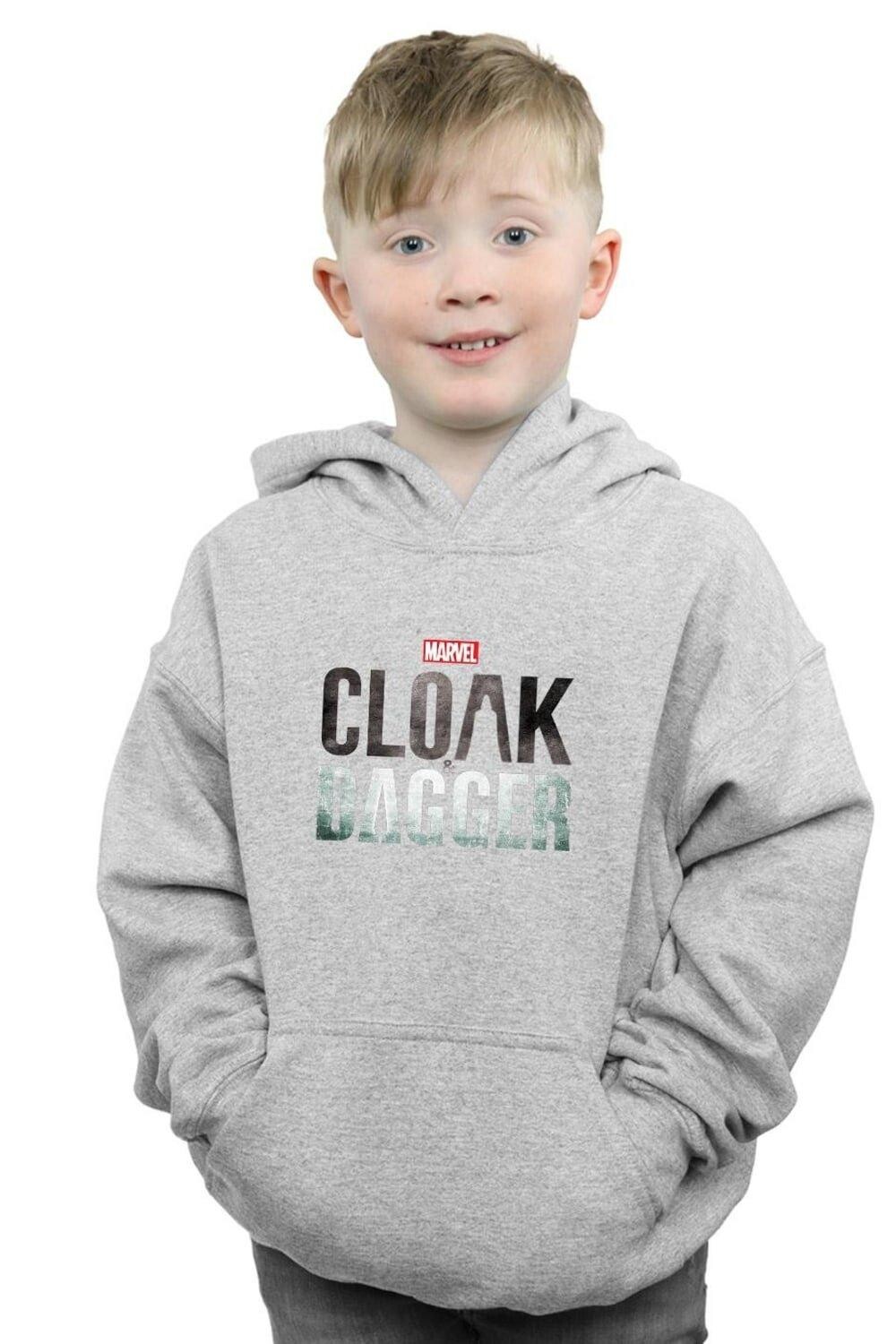 

Толстовка с логотипом Cloak And Dagger Marvel, серый